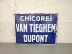 Emaille bord Chicorei Van Tieghem Dupont 1931, Verzamelen, Merken en Reclamevoorwerpen, Ophalen of Verzenden, ., ., .