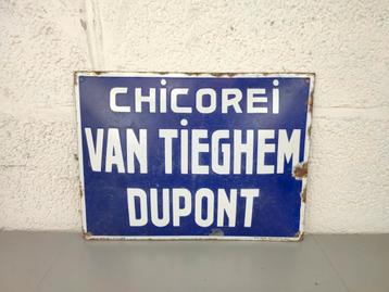Emaille bord Chicorei Van Tieghem Dupont 1931 beschikbaar voor biedingen