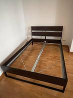 Bedframe, Huis en Inrichting, Ophalen, Gebruikt, Bruin, Tweepersoons
