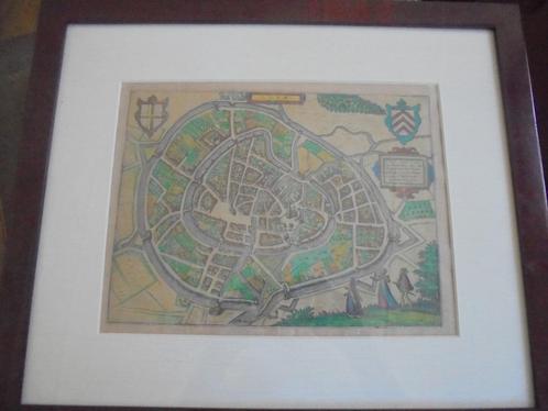 Antieke Kaart Lier  Ets, Antiek en Kunst, Kunst | Etsen en Gravures, Verzenden