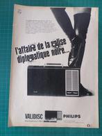 Philips electrophone - publicité papier validisc - 1968, Enlèvement ou Envoi, Utilisé, Autres types