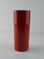 rode retro (vintage?) vaas, Utilisé, Moins de 50 cm, Rouge, Enlèvement ou Envoi