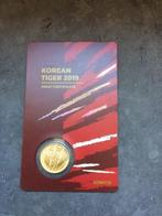 2019 Korea - Tiger in red sealed assay card - 1/10 oz gold, Ophalen of Verzenden, Goud