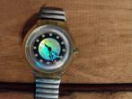 Swatch uurwerk, Handtassen en Accessoires, Horloges | Dames, Kunststof, Gebruikt, Staal, Swatch