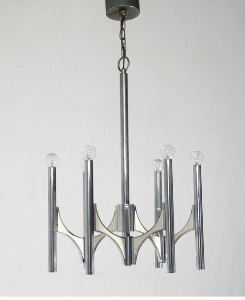 Vintage hanglamp - Gaetano Sciolari - 1970s, Maison & Meubles, Lampes | Suspensions, Enlèvement ou Envoi