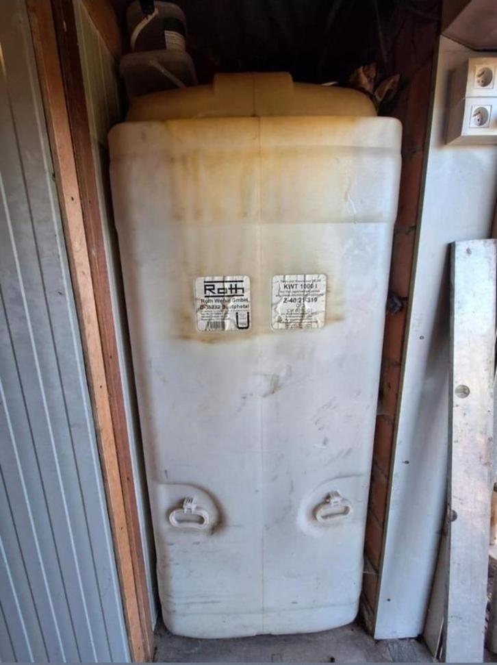 Dubbelwandige mazouttank te koop, Doe-het-zelf en Bouw, Verwarming en Radiatoren, Gebruikt, Overige typen, Ophalen