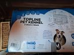 Kennel voor hond, grijs metallic , merk topline. Nieuw te kl, Dieren en Toebehoren, Ophalen, Zo goed als nieuw
