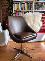 Bureaustoel vintage jaren ‘70, Ophalen, Gebruikt, Bruin, Bureaustoel