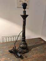 ANTIEKE LAMPENVOET KLASSIEK ZWART HOUT APART, Ophalen of Verzenden