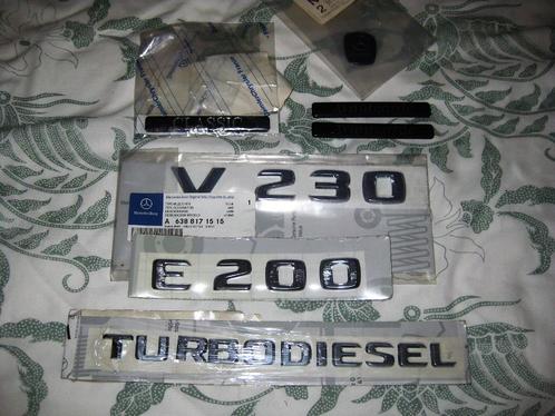 ✅ Mercedes emblemen, letters, typeaanduiding, Auto-onderdelen, Carrosserie, Mercedes-Benz, Oldtimer onderdelen, Voor, Achter, Links