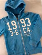blauw hoodie vestje H&M 8-10 j 134 140, Gebruikt, Trui of Vest, H&M, Ophalen of Verzenden