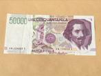 Italië  50000 lire A. Canfarini 1992, Ophalen of Verzenden, Italië, Los biljet