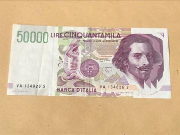 Italië  50000 lire A. Canfarini 1992 beschikbaar voor biedingen