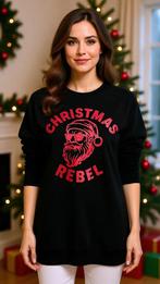 Damessweater Kerst 'Christmas revel'  mt:38-40, Kleding | Dames, Maat 38/40 (M), Zwart, Nieuw, Ophalen of Verzenden