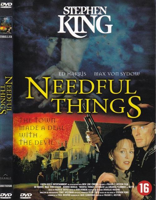 Needful Things (1993) Max von Sydow - Ed Harris, CD & DVD, DVD | Thrillers & Policiers, Comme neuf, Thriller surnaturel, À partir de 12 ans