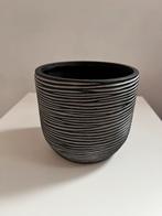 Bloempot - Capi (duurzaam merk) - grijs/zwart - 12 cm, Tuin en Terras, Bloempotten, Ophalen, Kunststof, Rond, Zo goed als nieuw