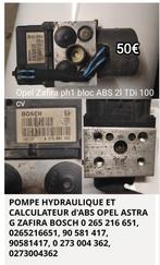 Opel Zafira ph1 abs autre pièces voir les photos, Enlèvement, Utilisé, Opel