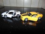 Modelauto's Welly 1:38 Audi A8/ Chevrolet Camaro, Ophalen of Verzenden, Zo goed als nieuw, Auto, Welly