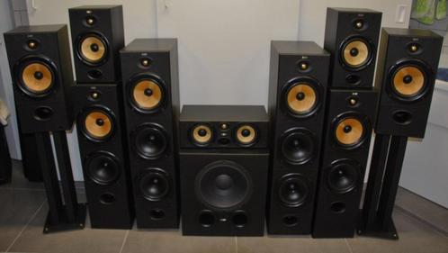 B&W alles als nieuw en apart te koop/beluisteren, Audio, Tv en Foto, Luidsprekerboxen, Zo goed als nieuw, Front, Rear of Stereo speakers