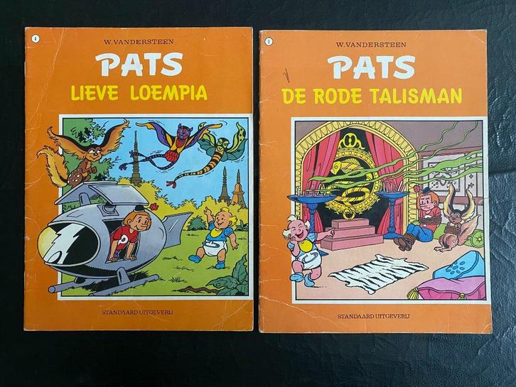 PATS Lieve Loempia / De Rode Talisman, Boeken, Stripverhalen, Gelezen, Meerdere stripboeken, Ophalen of Verzenden
