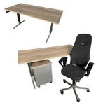 elektrisch Bureau Halifax blad 160x80cm x hoogte verstelbaar, Ophalen, Elektrisch, Zo goed als nieuw, Bureau