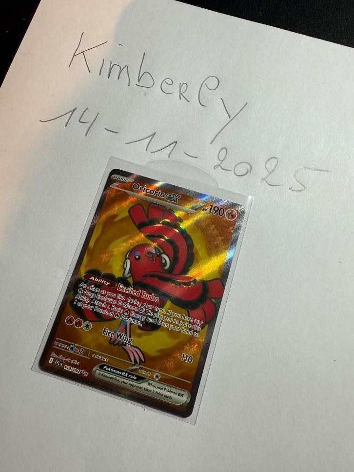 Pokémon Phantasmal Flames Oricorio #110/094 Engels, Hobby en Vrije tijd, Verzamelkaartspellen | Pokémon, Zo goed als nieuw, Losse kaart