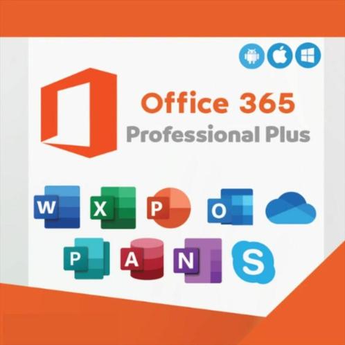 Office 365 Pro Plus (à vie), Informatique & Logiciels, Logiciel Office, Neuf, Android, iOS, MacOS, Windows, Access, Excel, OneNote
