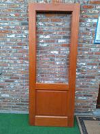 Deur Meranti 78x2m zonder glas, Doe-het-zelf en Bouw, Deuren en Vliegenramen, Ophalen, Gebruikt, Glas