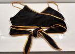 Zwarte bikini wikkeltop met gouden afwerking, Kleding | Dames, Badmode en Zwemkleding, Zwart, Nieuw, Ophalen of Verzenden, Bikini