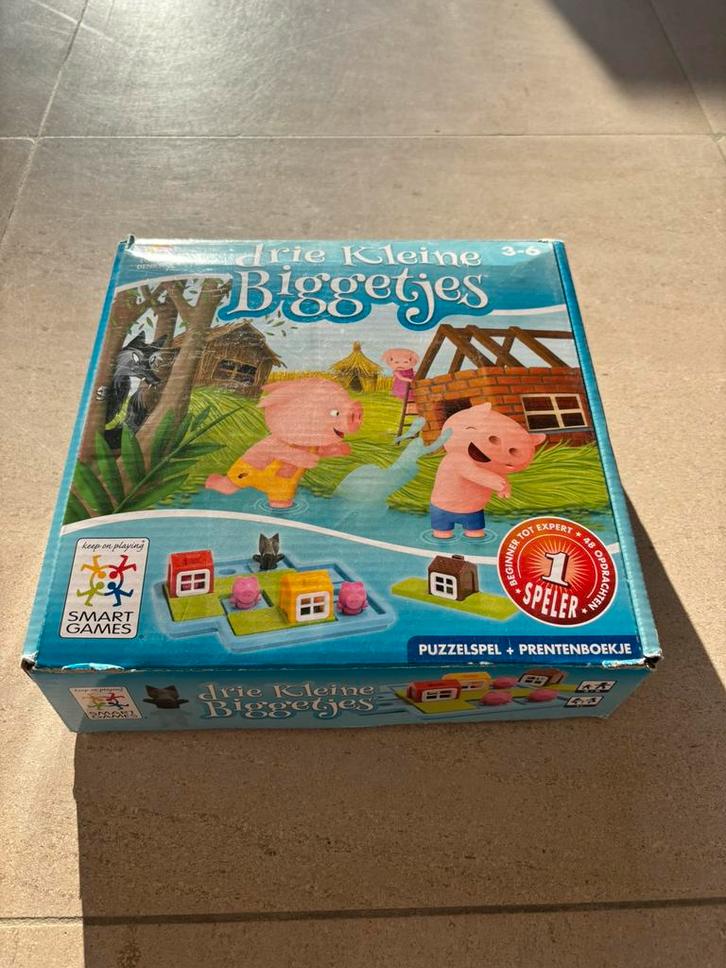 De 3 biggetjes smart game/ puzzel/ spel, Hobby en Vrije tijd, Gezelschapsspellen | Kaartspellen, Gebruikt, Ophalen of Verzenden