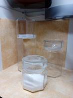 Bocal en verre hexagonal, Ophalen