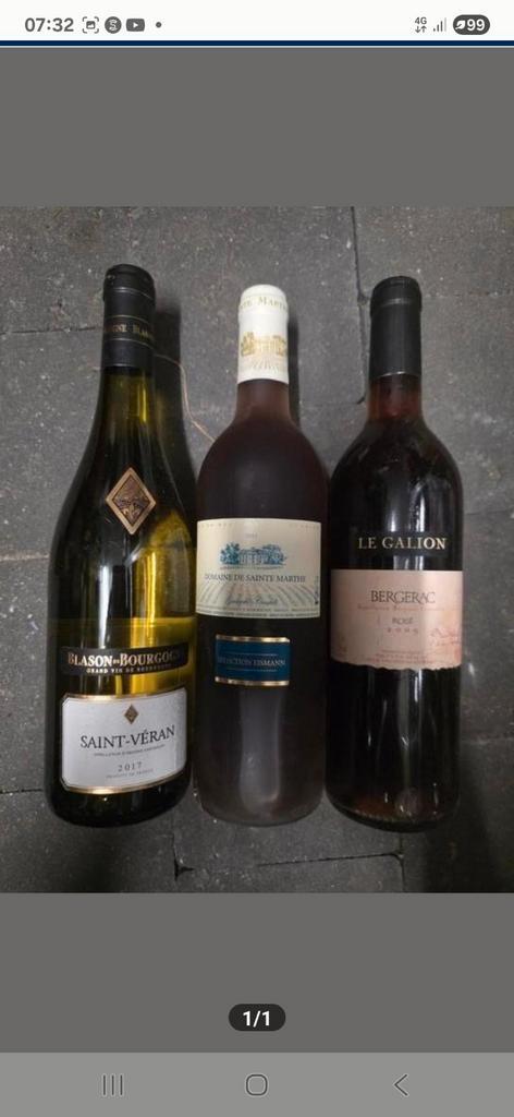 3 Franse wijnen, Verzamelen, Wijnen, Frankrijk, Ophalen