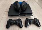 PS3 + Jeux + Casque, Consoles de jeu & Jeux vidéo, Consoles de jeu | Sony PlayStation 3, Enlèvement, Comme neuf, Avec 2 manettes