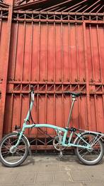 Brompton M6R turkooisblauwe dynamolamp met 6 versnellingen, Ophalen, Brompton, 14 tot 16 inch, Versnellingen