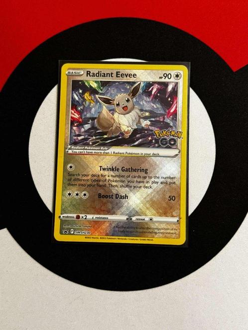 Pokémon - Radiant Eevee - SWSH230 Promo - NM, Hobby en Vrije tijd, Verzamelkaartspellen | Pokémon, Zo goed als nieuw, Losse kaart