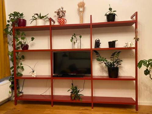 Rood metalen wandrek, Huis en Inrichting, Kasten | Wandmeubels, Gebruikt, Ophalen