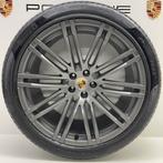Porsche Macan ORIGINELE 21"Turbo III Platinium met banden, Ophalen, Gebruikt, 295 mm, Banden en Velgen
