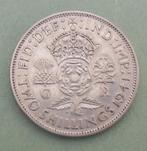 1941 Two shillings India Imperator en argent, Postzegels en Munten, Munten | Europa | Niet-Euromunten, Zilver, Ophalen of Verzenden