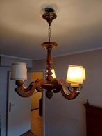 Houten plafondlamp met vijf armen, Enlèvement, Utilisé, Bois