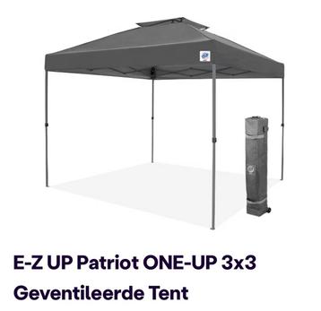 E-Z up patriot ONE-UP 3X3 geventileerde tent +4 gew.zakken