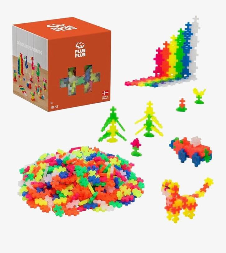 Plus Plus Mini Neon 600 stuks 5-12j, Kinderen en Baby's, Speelgoed | Educatief en Creatief, Bouwen, Puzzelen, Ontdekken, Ophalen