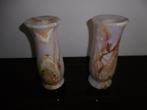2 marmer vaasjes, Huis en Inrichting, Woonaccessoires | Vazen, Ophalen of Verzenden, Zo goed als nieuw, Overige materialen, Minder dan 50 cm