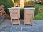 2 vintage nachtkastjes. Geluchtgomd., Huis en Inrichting, Ophalen of Verzenden, Zo goed als nieuw, Hout