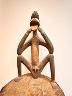 Afrikaanse stoel met koper bezet, Antiek en Kunst, Ophalen