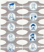 serie sigarenbanden (10) stripfiguren Kuifje volledig #5, Verzenden, Kuifje, Gebruikt, Overige typen