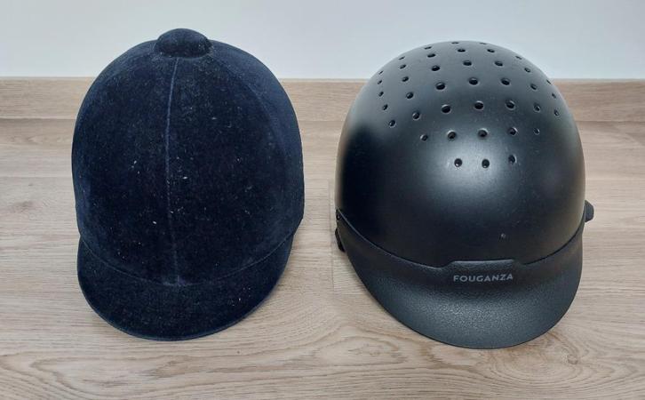 Paardrijcap - maat 52-55 en maat 56, Dieren en Toebehoren, Paardrijkleding, Gebruikt, Cap, Ophalen