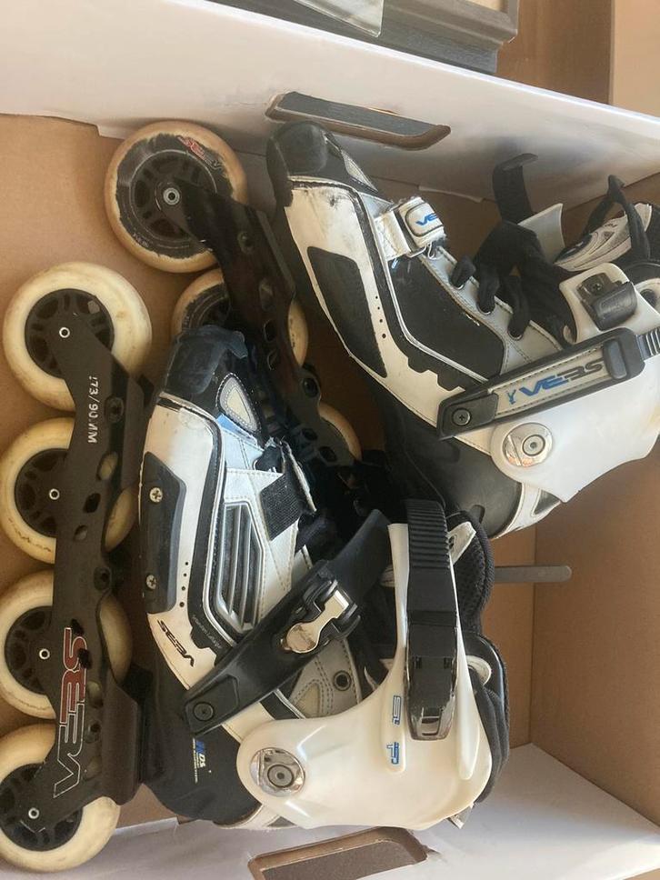 Slalom skates Seba High Deluxe met 2 sets frames en wielen, Sport en Fitness, Skeelers, Gebruikt, Inline skates 4 wielen, Overige merken