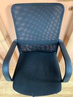 Chaise de bureau noire sur roulettes, Enlèvement, Comme neuf, Noir, Chaise de bureau