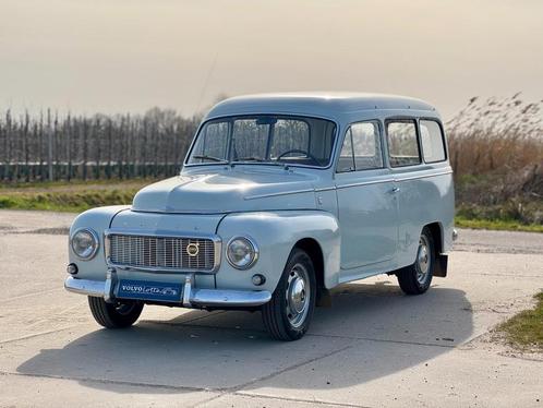Volvo P210 Duett, IJsblauw, prachtige staat, rijdt super, Auto's, Oldtimers, Bedrijf, Lederen bekleding, Trekhaak, Volvo, Benzine