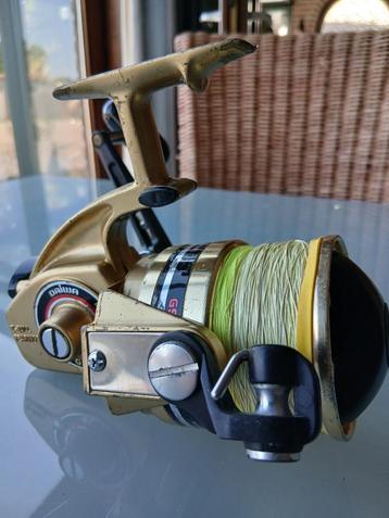 visgerief & daiwa gs-9 met witte gevlochten draad beschikbaar voor biedingen